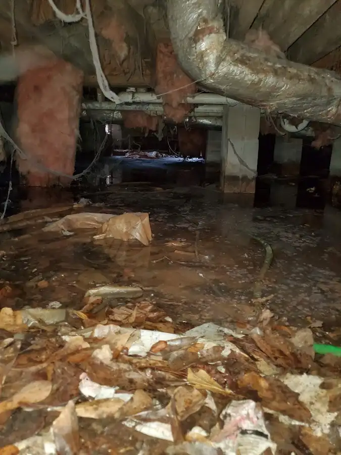 Crawl space flood assessment for Commercial Water Damage Restoration in Hempfield